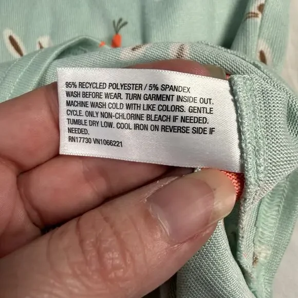 Cat And Jack Pajamas Girls 14 Short Sleeve Shirt & Pants Easter Bunny Print NWT - Picture 3 of 3